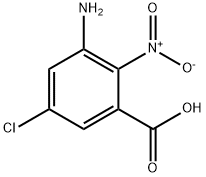 3-a미노-5-클로로-2-니트로벤조산 구조식 이미지