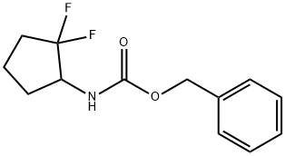 Benzyl (2,2-difluorocyclopentyl)carbamate 구조식 이미지