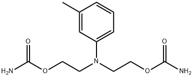 2,2'-(m-Tolylimino)diethanol dicarbamate Structure