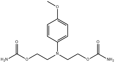 2,2'-[(p-Methoxyphenyl)imino]diethanol dicarbamate Structure