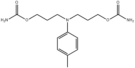 디카르밤산(p-톨릴이미노)디(트리메틸렌)에스테르 구조식 이미지