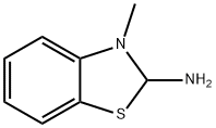 벤조티아졸린,2-아미노-3-메틸-(8CI) 구조식 이미지