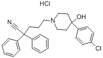 4-(4-CHLOROPHENYL)-4-HYDROXY-A,A-DIPHENYL-1-PIPERIDINEPENTANENITRILE HYDROCHLORIDE Structure