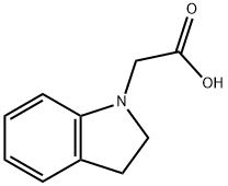 2,3-DIHYDRO-1-INDOLEACETIC ACID 구조식 이미지