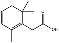 2,6,6-Trimethyl-1,3-cyclohexadiene-1-acetic acid Structure