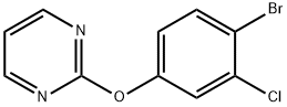 2-(4-bromo-3-chlorophenoxy)pyrimidine Structure