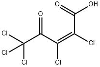(Z)-2,3,5,5,5-Pentachloro-4-oxo-2-pentenoic acid Structure