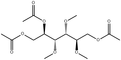 2-O,3-O,4-O-트리메틸-D-만니톨트리아세테이트 구조식 이미지