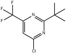 2-tert-Butyl-4-chloro-6-trifluoroMethyl-pyriMidine Structure