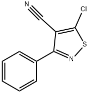 5-클로로-3-페닐-4-이소티아졸카르보니트릴 구조식 이미지