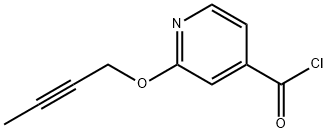 2-(But-2-ynyloxy)isonicotinoyl chloride Structure