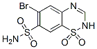 6-bromo-2H-1,2,4-benzothiadiazine-7-sulphonamide 1,1-dioxide 구조식 이미지
