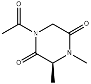 2,5-Piperazinedione,1-acetyl-3,4-dimethyl-,(S)-(9CI) Structure