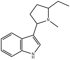 3-(5-Ethyl-1-methyl-2-pyrrolidinyl)-1H-indole 구조식 이미지