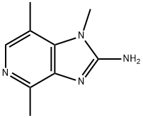 2-아미노-1,4,7-트리메틸리미다조(4,5-C)피리딘 구조식 이미지