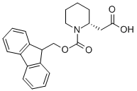 (R)-(1-FMOC-PIPERIDIN-2-YL)-ACETIC ACID Structure