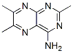 4-프테리딘아민,2,6,7-트리메틸-(9CI) 구조식 이미지