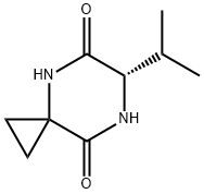 4,7-Diazaspiro[2.5]octane-5,8-dione,6-(1-methylethyl)-,(S)-(9CI) Structure