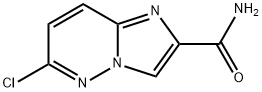 6-CHLORO-IMIDAZO[1,2-B]PYRIDAZINE-2-CARBOXAMIDE Structure