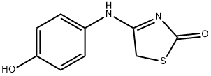 (4E)-4-[(4-HYDROXYPHENYL)IMINO]-1,3-THIAZOLIDIN-2-ONE Structure