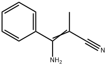 3-amino-2-methyl-3-phenylacrylonitrile Structure