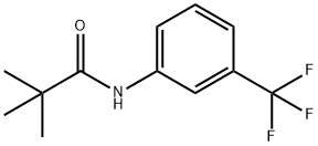 N-(2,2-다이메틸프로파노일)-3-(트리플루오로메틸)아닐린 구조식 이미지