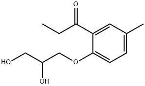 2'-(2,3-Dihydroxypropoxy)-5'-methylpropiophenone Structure