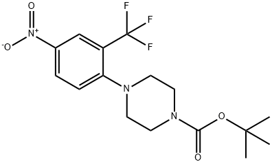 TERT-BUTYL 4-(2-METHYL-4-NITROPHENYL)PIPERAZINE-1-CARBOXYLATE 구조식 이미지