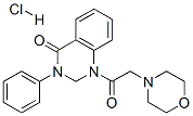 2,3-dihydro-1-(morpholinoacetyl)-3-phenylquinazolin-4(1H)-one monohydrochloride Structure