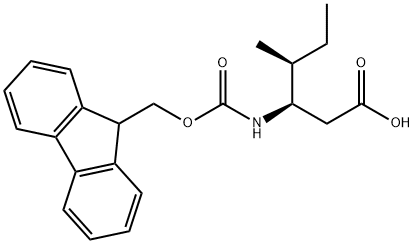 Fmoc-L-beta-homoisoleucine 구조식 이미지