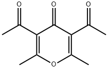 3,5-Diacetyl-2,6-dimethyl-4H-pyran-4-one 구조식 이미지