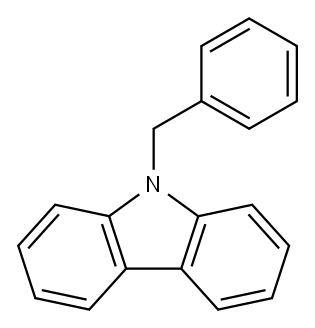 9-Benzylcarbazole 구조식 이미지