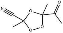 1,2,4-Trioxolane-3-carbonitrile, 5-acetyl-3,5-dimethyl- (9CI) Structure