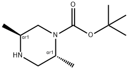 t-Butyl(2R,5S)-2,5-dimethylpiperazine-1-carboxylate 구조식 이미지