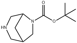 RaceMic tert-butyl 3,6-diazabicyclo[3.2.1]octane-6-carboxylate 구조식 이미지