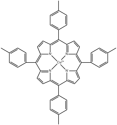 мезо-тетратолилпорфирин-Cu(II) структурированное изображение