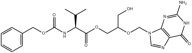 Cbz-Valine ganciclovir Structure