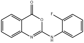 2-(2-FLUOROANILINO)-4H-3,1-BENZOXAZIN-4-ONE Structure