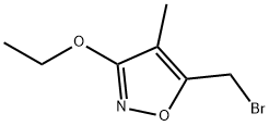 Isoxazole, 5-(bromomethyl)-3-ethoxy-4-methyl- (9CI) Structure