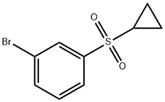 1-Bromo-3-(cyclopropylsulfonyl)benzene Structure