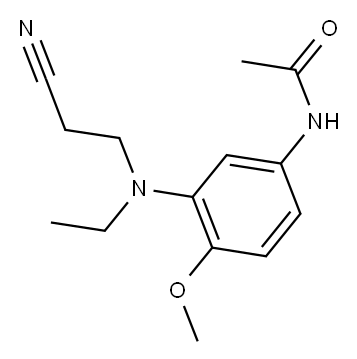 N-[3-[(2-Cyanoethyl)ethylamino]-4-methoxyphenyl]acetamide Structure
