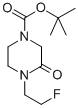 1-(2'-FLUORO)ETHYL-4-(TERT-BUTYLOXYCARBONYL)PIPERAZIN-2-ONE 구조식 이미지