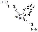 Chromate(1-), diamminetetrakis(isothiocyanato)-, ammonium, hydrate Structure