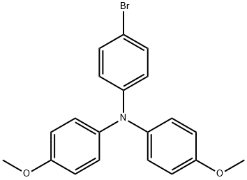 4-브로모-N,N-비스(4-메톡시페닐)아닐린 구조식 이미지