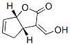 2H-Cyclopenta[b]furan-2-one, 3,3a,4,6a-tetrahydro-3-(hydroxymethylene)-, [3aS-(3Z,3aalpha,6aalpha)]- (9CI) Structure