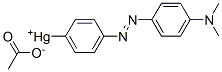 (4-((4-(dimethylamino)phenyl)azo)phenyl)mercuric acetate Structure