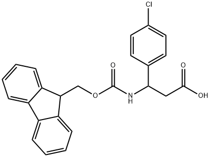 FMOC-3-AMINO-3-(4-CHLOROPHENYL)PROPIONIC ACID Structure
