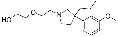 2-[2-[3-(m-Methoxyphenyl)-3-propyl-1-pyrrolidinyl]ethoxy]ethanol 구조식 이미지