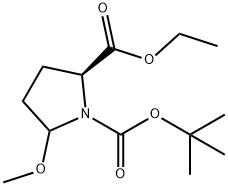 1,2-피롤리딘디카르복실산,5-메톡시-,1-(1,1-디메틸에틸)2-에틸에스테르,(2S)- 구조식 이미지
