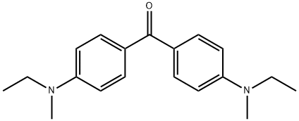 4,4'-BIS(N-ETHYL-N-METHYLAMINO)BENZOPHENONE Structure